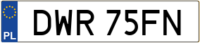 Trailer License Plate